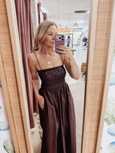 Z SUPPLY Cornelia Poplin Maxi Dress - Chocolate Cherry