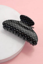 Polka Dot Hair Claw Clip - Black