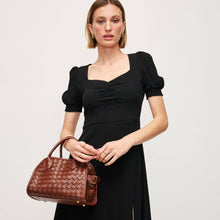 Kristie Woven Crossbody - Chocolate