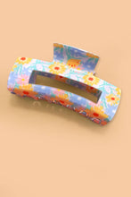 Floral Hair Clip - Blue