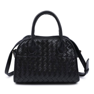 Kristie Woven Crossbody - Chocolate