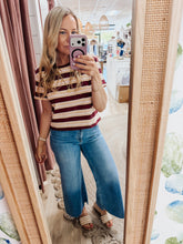 Winnie High Rise Wide Leg Flare Crop Jeans
