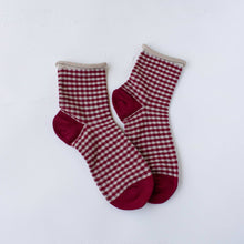 Picnic Mid Crew Socks: Oatmeal Brown