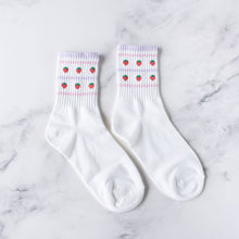 Juicy Fruit Casual Socks: Strawberry