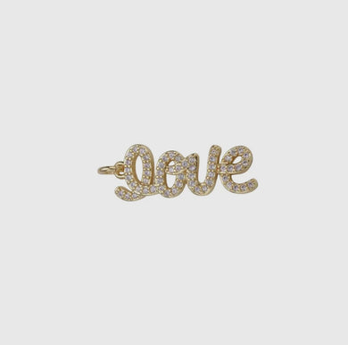 Cursive Love Charm Bar