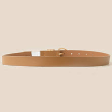 Multi Ring Leather Belt - Black/Gold