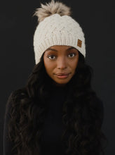 Knit Pom Hat - Cream