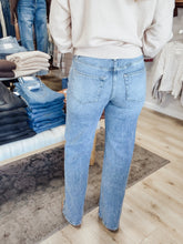 Nina Mid Rise Wide Leg Jeans