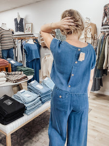 Sienna Dark Chambray Pant/Top Set