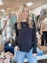 Stassia Long Sleeve Top - Black