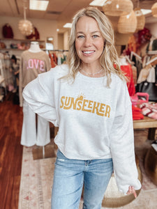 Sun Seeker Sweatshirt - White Heather