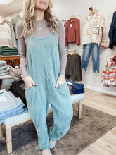 Seabrook Ribbed Jumpsuit - Jade