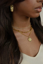 Skinny Rope Chain Necklace | Threader Charm Bar Necklace : Gold / 16 Inches