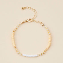 Rubber & Glass Beaded Basic Anklet: Green