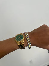 Watch Band Bracelet - Pearl Thin Two Toned