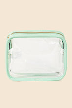 Clear Rectangular Cosmetic Bag - Ivory