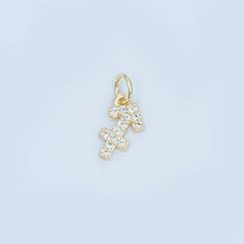 24K Gold Filled Micro Paved CZ Zodiac Sign Charm | A1313 - A1318: Gemini
