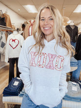 Sweet Talk XOXO Hoodie Sweatshirt - White Heather Grey