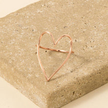 Heart Cut Out Ring - Silver