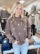 Fernwood Embroidered Knit Floral Wool Blend Sweater