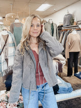 Ashford Washed Quilted Front Tie Puffer Jacket - Charcoal