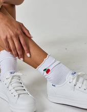 Everyday Ruffle Sock: Peach