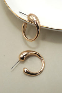 Teardrop Huggie Hoop Earrings