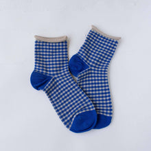 Picnic Mid Crew Socks: Oatmeal Brown