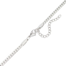 18K Gold PVD Stainless Steel Curb Charm Holder Necklace: Stainless / 16'+2"