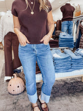 Bettie High Rise Crop Straight