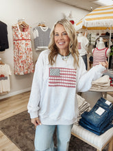 Stars & Stitches USA Flag/Gingham Sweatshirt