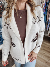 Wild Prairie Horse Open Cardigan - Ivory