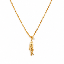 Golden Fish Pendant Necklace – Minimal Coastal Charm