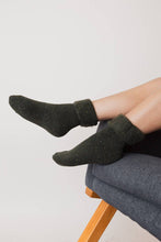 Thick Knit Crew Socks for Ultimate Fall & Winter Warmth - Olive