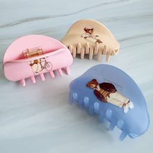Preppy Bear Hair Claw – Blue