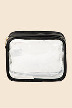 Clear Rectangular Cosmetic Bag - Ivory