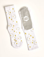 The Tall Tube Print Grip Sock: Ballet Bows Lagree & Pilates