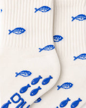 Blue Fish Knitted Pilates Grip Sock
