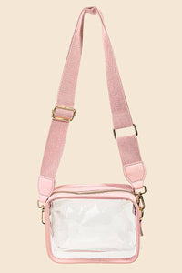 Clear Rectangular Cosmetic Bag - Ivory