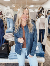 Sabrina Jean Jacket - Dark Blue