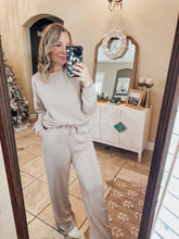 Misty Morning Front Tie Wide Leg Pants - Light Taupe