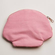 Seashell Beaded Coin Purse with Pearl Accent - Pink