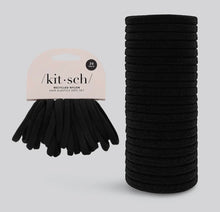 Eco Friendly Nylon Elastics 20 Hair Ties - Black