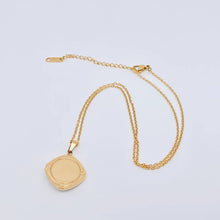 Inlaid Turquoise Sun Pendant Necklace | 18K Gold Plated