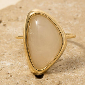 Ornate Resin Stone Ring - Adjustable