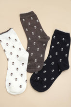 Cotton Floral Socks - Off White