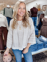 Celeste Shimmer Knit Top  - Rose Silver