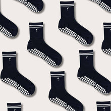 Black Tiny Martini Pilates Grip Socks