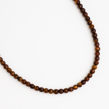 Natural Stone Beads Single Strand Necklace: Rhodonite Pink