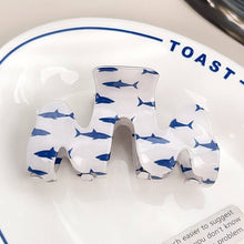 FRESH FISH STYLE RECTANGLE HAIR CLAW CLIPS - Shark